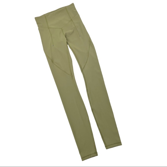 lululemon athletica Pants - Lululemon Fine Force High Rise Tight Athletic Leggings Bronze Green